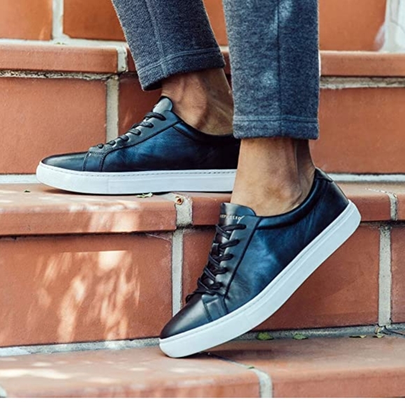 New Republic Mens Kurt Leather Sneakers 